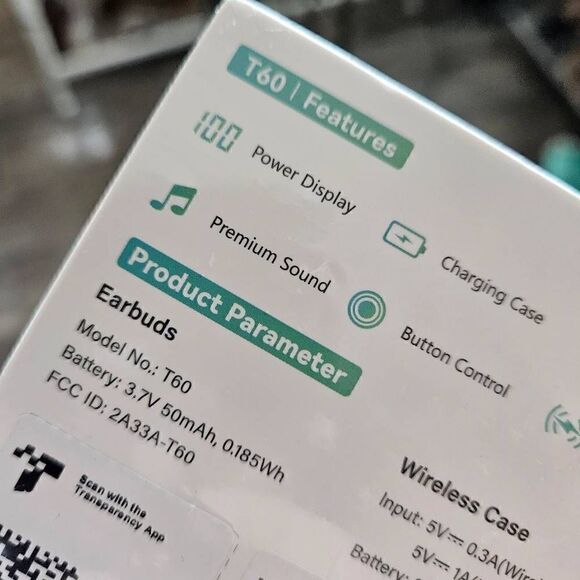 NIB PocBuds T60 Earbuds - Picture 5 of 5